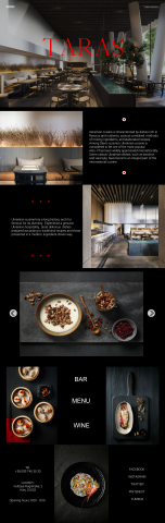 Taras restaurant | Landing page