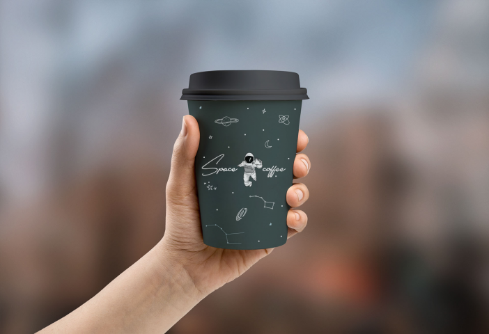 Space coffee | Logo, Branding