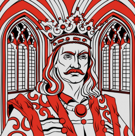 Векторная иллюстрация для объёмной этикетки