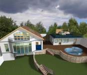 коттедж с благоустройством