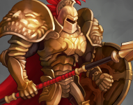 Gladiator. Spine animation.