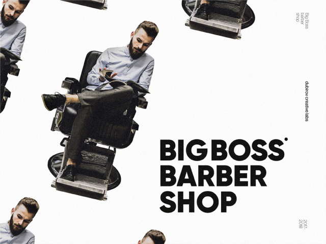 "big boss barbershop" рекламные постеры