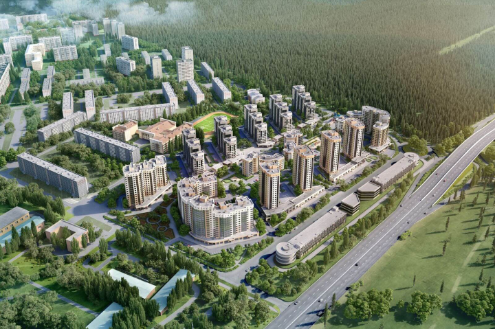 Визуализация ЖК Бородино — общий вид