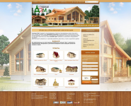 Сайт компании, занимающейся строительством срубов