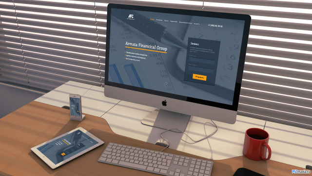 Дизайн Landing Page. Armata Financial Group