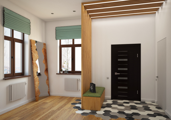 Прихожая, 3d визуализация