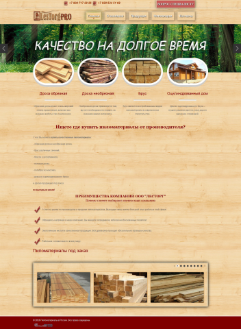 Верстка сайта "LesOrgPro"