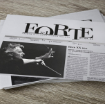 Верстка + визитки для газеты "Forte"