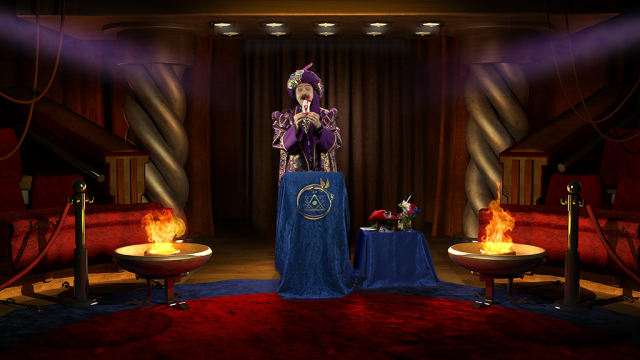 Пример использования 3D виртуальной студии.