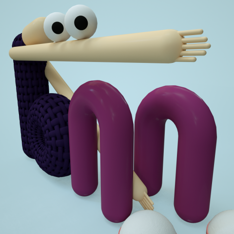 man with hand