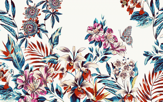 Flowers border