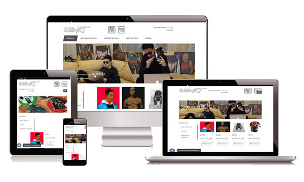 BlackArt - печать принтов на холсте