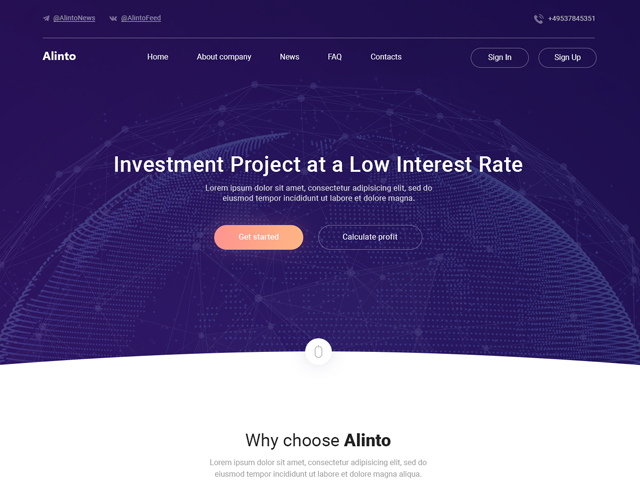 Alinto - The Investment Project