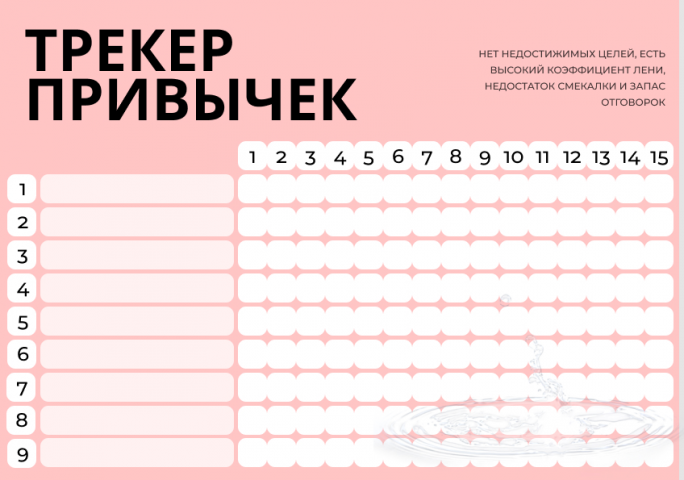 Трекер привычек