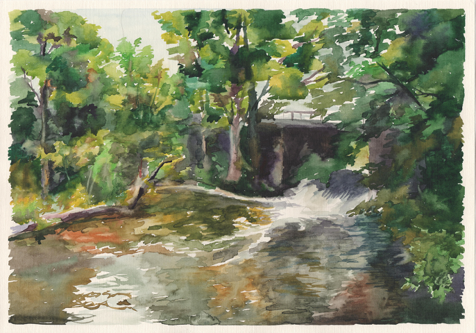 Водопад на реке Красная