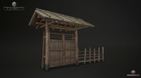 Китайские деревенские ворота. Пропс для World of Tanks