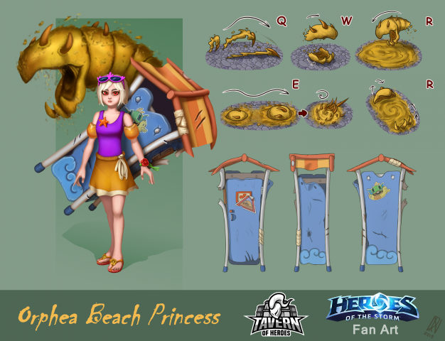 Пляжная принцесса Орфея