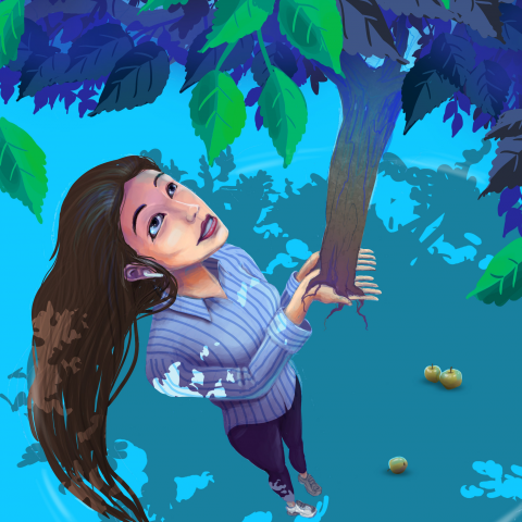 Иллюстрация для росписи фасада здания