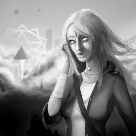 Иллюстрация в мрачных тонах