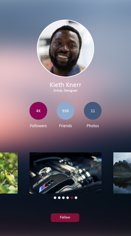 Mobile app UI