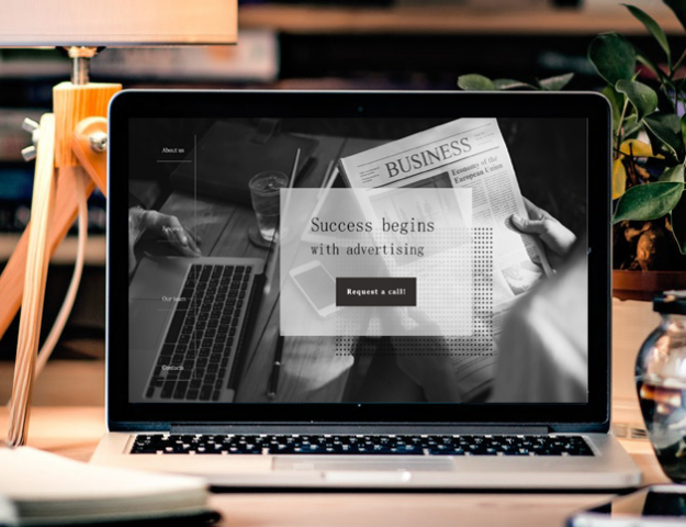Advertising company Landing Page