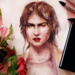 Акварельный портрет