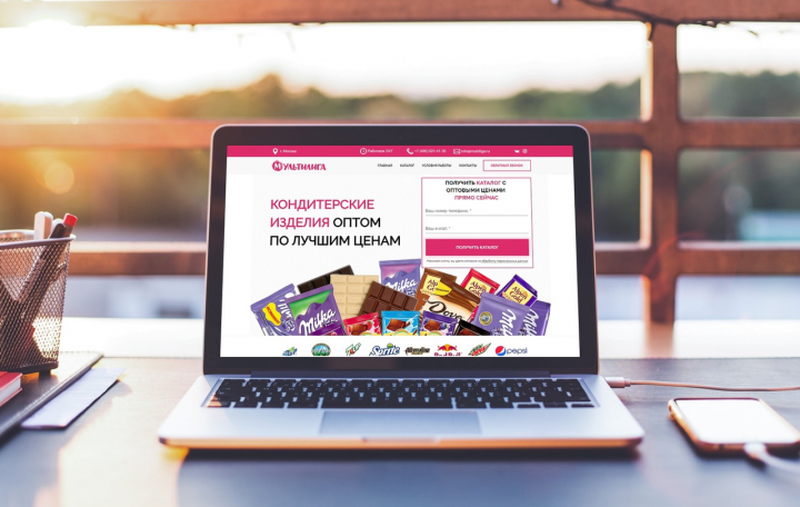 Оптовая продажа кондитерских изделий и напитков
