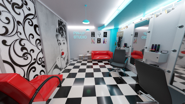 Pin-up studio beauty
