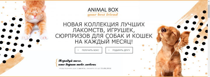 Сайт Animal-Box