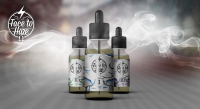 Концепт этикеток для Vape жидкостей FACE TO HAZE (Белая линейка)