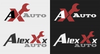 Логотип для автосервиса "AlexXx AUTO"