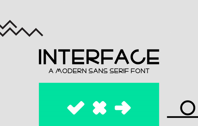 Шрифт " Interface "