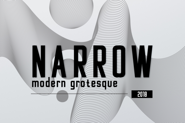 Шрифт " Narrow"
