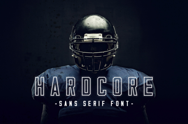 Шрифт "Hardcore"