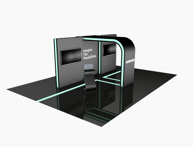 Samsung promo stand