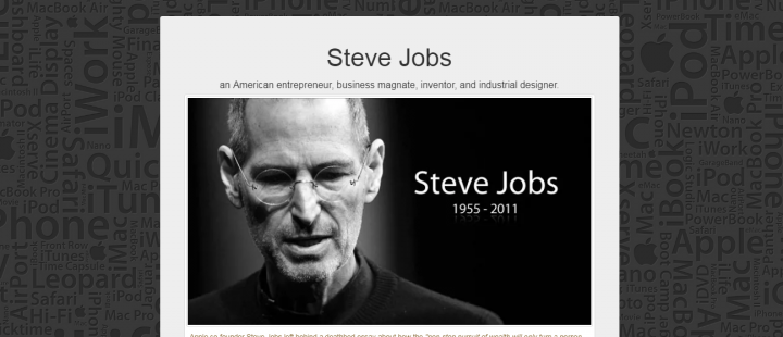 Tribute page