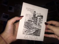 Ручка. Италия.Рисунок от руки