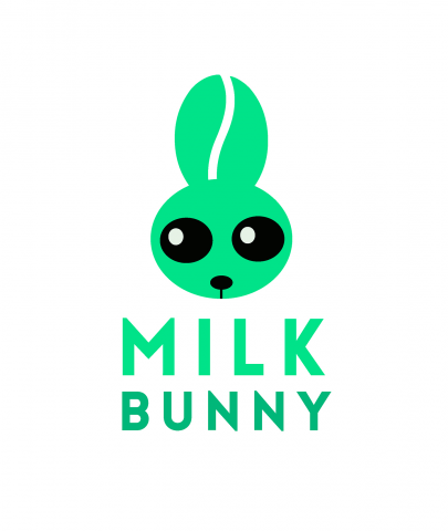 логотип сети кофеен "milk bunny"