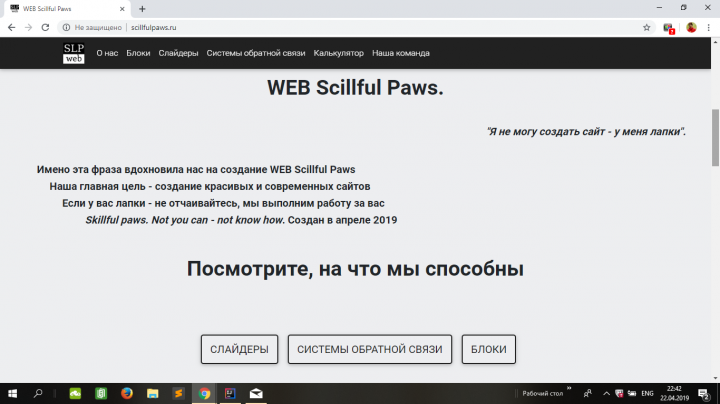 Scillful Paws Студия WEB-дизайна