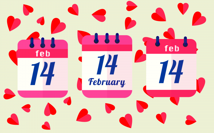 Иконки календаря для 14 февраля