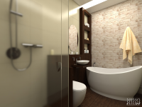 Ванная в стиле хай-тек