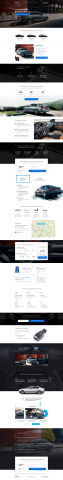 Landing Page. Аренда машин бизнес класса под такси