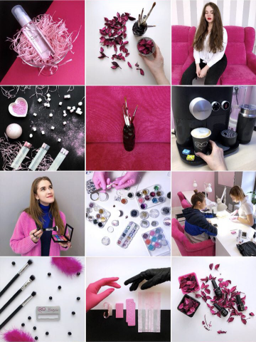 Оформление ленты салона красоты