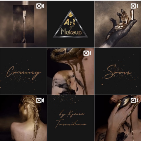 Оформление ленты школы макияжа