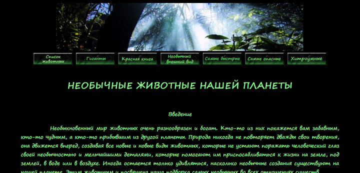 Необычные животные нашей планеты