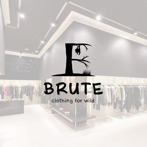 Логотип для магазина молодежной одежды "Brute"