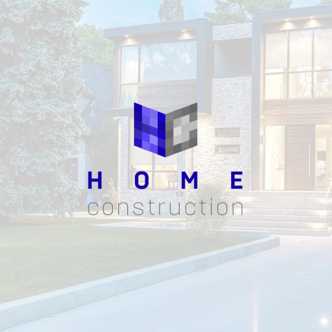 Логотип для строительной комании "Home construction"