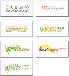 Варианты логотипа для портала vsporte