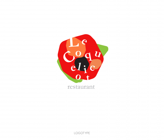 Дизайн логотипа для ресторана французской кухни Le Coquelicot