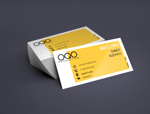 Визитка для OQO production